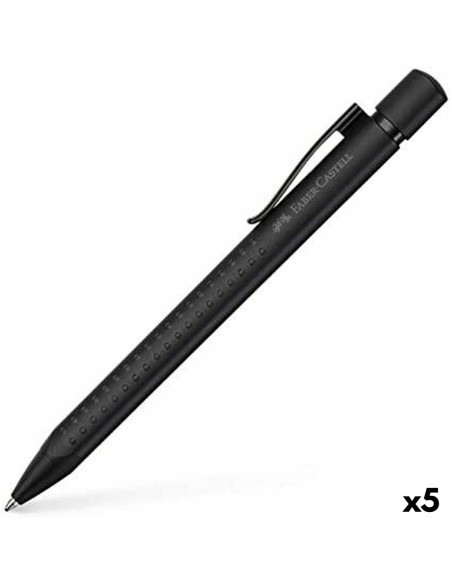 Bolígrafo Faber-Castell Grip Edition XB Negro 5 Unidades | Tienda24 Tienda24.eu