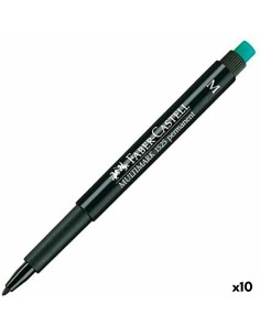 Marqueur permanent Faber-Castell Multimark 1525 M Noir (10 Unités) de Faber-Castell, Marqueurs indélébiles & Stylos-marqueurs...