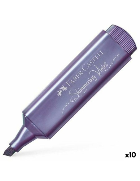 Marcador Fluorescente Faber-Castell Textliner 46 Violeta 10 Unidades | Tienda24 Tienda24.eu