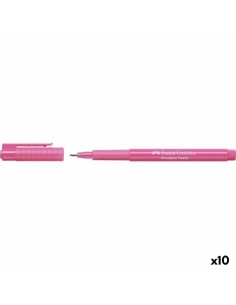 Rotulador permanente Faber-Castell Broadpen Pastel Gris (10 Unidades) | Tienda24 Tienda24.eu