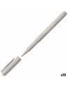 Rotulador permanente Faber-Castell Broadpen Pastel Gris (10 Unidades) | Tienda24 Tienda24.eu