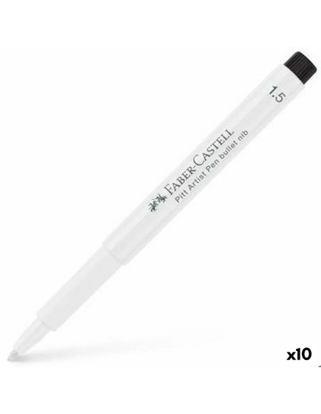 Dauermarker Faber-Castell Pitt Artist Weiß (10 Stück) | Tienda24 Tienda24.eu