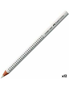 Matite colorate Faber-Castell Jumbo Grip Bianco (12 Unità) da Faber-Castell, Materiali da disegno - Ref: S8421853, Precio: 17...