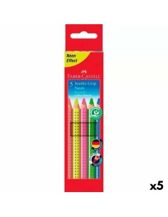 Matite colorate Faber-Castell Neon Multicolore (5 Unità) da Faber-Castell, Materiali da disegno - Ref: S8421866, Precio: 26,6...