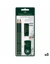 Conjunto de Lápis Faber-Castell Preto (5 Unidades) | Tienda24 Tienda24.eu