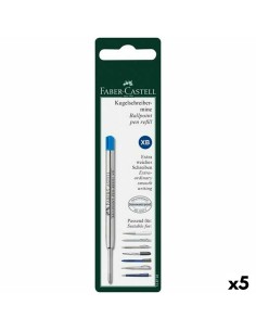 Peças sobresselentes Faber-Castell Caneta 0,6 mm Azul (5 Unidades) de Faber-Castell, Recargas para canetas - Ref: S8421927, P...