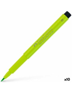 Pennarelli Faber-Castell Pitt Artist Verde Chiaro (10 Unità) da Faber-Castell, Penne a punta porosa - Ref: S8421978, Precio: ...