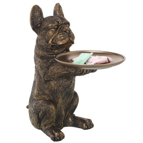 Figurine Décorative Alexandra House Living Doré Plastique Chien 23 x 44 x 25 cm Plateau de Alexandra House Living, Pièces de ...