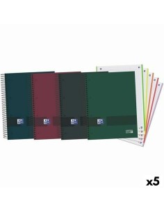 Notebook Pacsa Pink Multicolour Din A4 4 Pieces 80 Sheets | Tienda24 Tienda24.eu