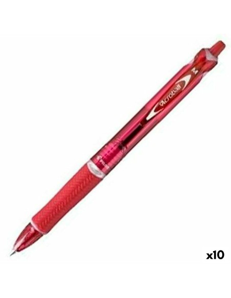 Bolígrafo Pilot Acroball Rojo 0,4 mm (10 Unidades) | Tienda24 Tienda24.eu