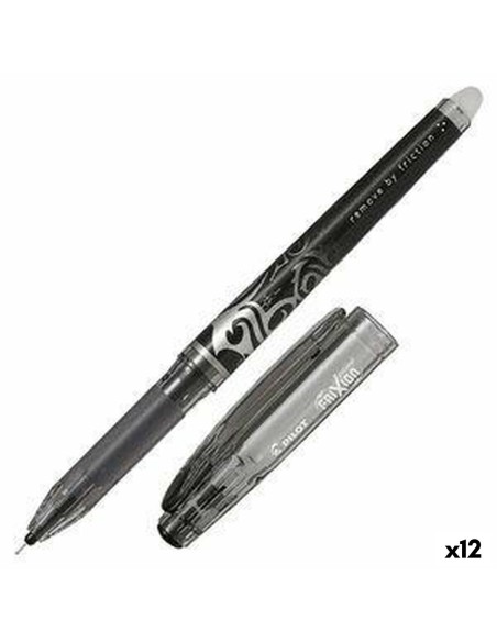 Boligrafo de tinta líquida Pilot Frixion Point Tinta borrable Negro (12 Unidades) | Tienda24 Tienda24.eu