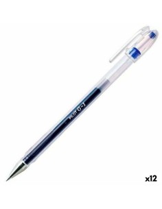 Stylo gel Sharpie S-Gel Blanc Bleu 0,7 mm (12 Unités) | Tienda24 Tienda24.eu