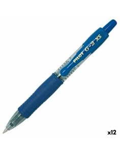 Stylo gel Sharpie S-Gel Blanc Bleu 0,7 mm (12 Unités) | Tienda24 Tienda24.eu