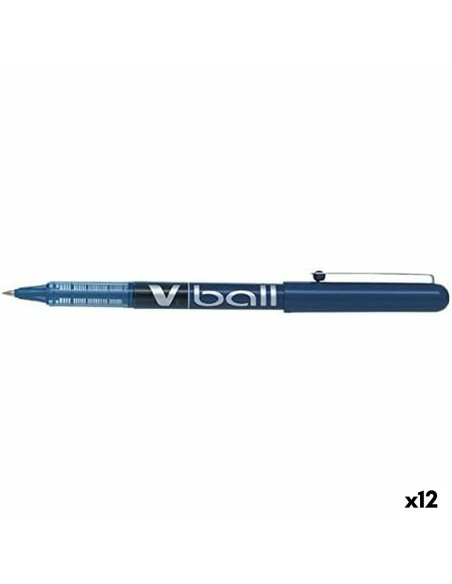 Boligrafo de tinta líquida Pilot Roller V-Ball Azul 0,3 mm (12 Unidades) | Tienda24 Tienda24.eu