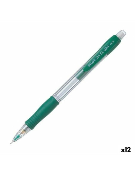 Portaminas Pilot Super Grip Verde 0,5 mm (12 Unidades) | Tienda24 Tienda24.eu