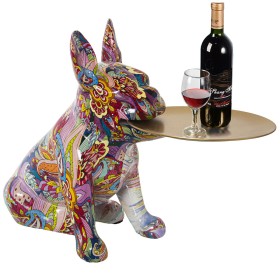 Figura Decorativa Alexandra House Living Multicolor Plástico Perro 22 x 34 x 29 cm Bandeja de Alexandra House Living, Colecci...