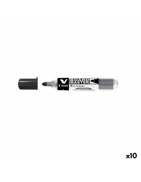 Rotulador Pilot V Board Master Pizarra blanca Recargable Negro (10 Unidades) | Tienda24 Tienda24.eu