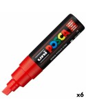 Marqueur POSCA PC-8K Rouge (6 Unités) | Tienda24 Tienda24.eu