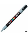 Marqueur POSCA PC-3M Gris (6 Unités) | Tienda24 Tienda24.eu