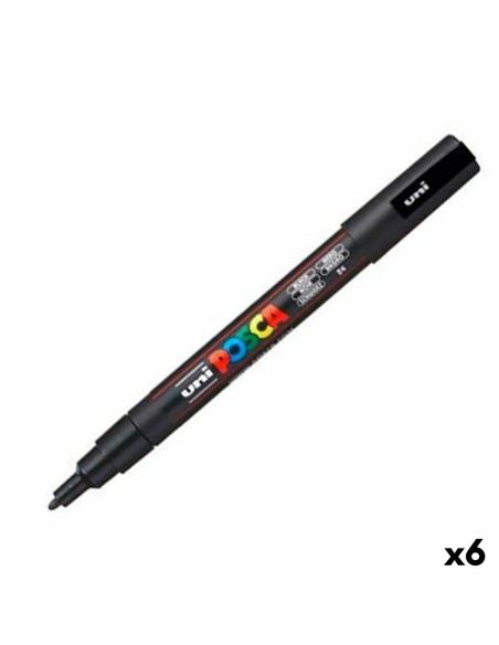 Pennarello POSCA PC-3M Nero (6 Unità) da POSCA, Penne a punta porosa - Ref: S8422592, Precio: €19.76, Descuento: %