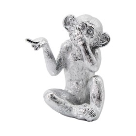 Decorative Figure Alexandra House Living Silver Acrylic Plastic Melamin Monkey 13 x 10 x 16 cm by Alexandra House Living, Col...