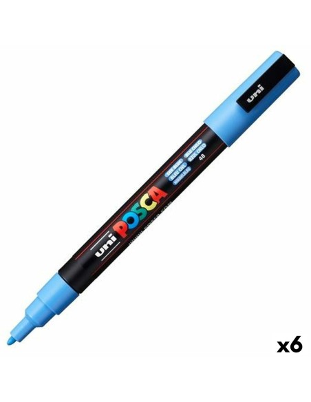 Rotulador POSCA PC-3M Azul cielo (6 Unidades) | Tienda24 Tienda24.eu