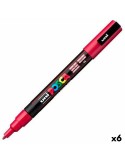 Rotulador POSCA PC-3M Vermelho Escuro (6 Unidades) | Tienda24 Tienda24.eu