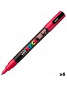 Rotulador POSCA PC-3M Vermelho Escuro (6 Unidades) | Tienda24 Tienda24.eu