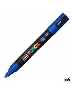 Filzstifte POSCA PC-5M Blau (6 Stück) von POSCA, Fineliner - Ref: S8422614, Preis: 18,69 €, Rabatt: %