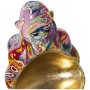 Statua Decorativa Alexandra House Living Multicolore Plastica Gorilla Graffiti 18 x 21 x 23 cm Ciotola di Alexandra House Liv...