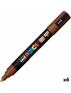 Marker pen/felt-tip pen POSCA PC-7M Black (6 Units) | Tienda24 Tienda24.eu