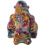 Statua Decorativa Alexandra House Living Multicolore Plastica Gorilla Graffiti 18 x 21 x 23 cm Ciotola di Alexandra House Liv...