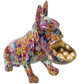 Deko-Figur Alexandra House Living Bunt Kunststoff Hund 19 x 32 x 27 cm Schüssel von Alexandra House Living, Sammlerstücke - R...