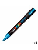 Feutres POSCA PC-5M Bleu (6 Unités) | Tienda24 Tienda24.eu