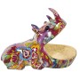 Figura Decorativa Alexandra House Living Multicolor Plástico Rinoceronte Graffiti 17 x 26 x 19 cm Cuenco de Alexandra House L...