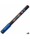 Rotuladores POSCA PC-1MR Azul (6 Unidades) | Tienda24 Tienda24.eu