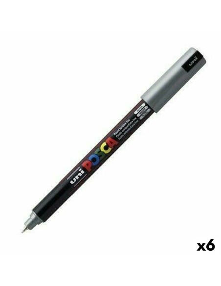 Feutres POSCA PC-1MR Argenté (6 Unités) | Tienda24 Tienda24.eu