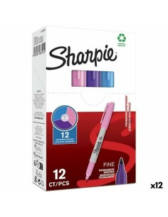 Permanent marker Sharpie Purple Pink Turquoise (12 Units) by Sharpie, Permanent Markers & Marker Pens - Ref: S8422780, Price:...