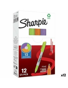 Permanent marker Sharpie Green Purple Orange (12 Units) by Sharpie, Permanent Markers & Marker Pens - Ref: S8422781, Price: 1...