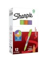 Permanent marker Sharpie Green Purple Orange (12 Units) | Tienda24 Tienda24.eu