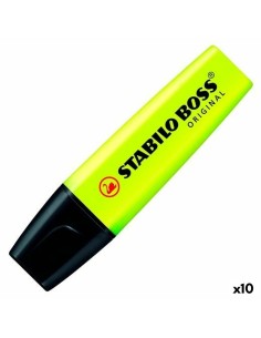 Marqueur fluorescent Stabilo Boss Jaune Multicouleur 10 Pièces (10 Unités) de Stabilo, Surligneurs - Ref: S8422788, Precio: €...