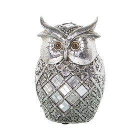 Figurine Décorative Alexandra House Living Argenté Acrylique Plastique Mélamine Hibou 10 x 7 x 15 cm de Alexandra House Livin...