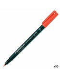 Rotulador permanente Staedtler Lumocolor 313-2 S Rojo (10 Unidades) | Tienda24 Tienda24.eu