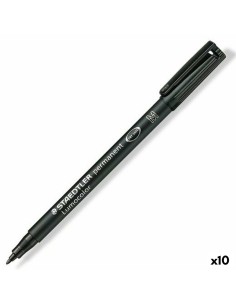 Permanent marker Staedtler Lumocolor Special F Black (10 Units) | Tienda24 Tienda24.eu