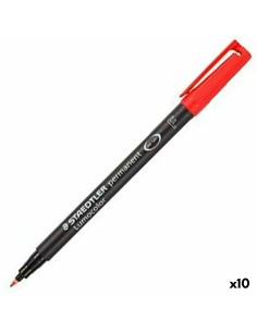 Marqueur permanent Stabilo OHPen Rouge 10 Pièces | Tienda24 Tienda24.eu