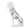 Figura Decorativa Alexandra House Living Blanco Plateado Plástico Leopardo 12 x 15 x 27 cm de Alexandra House Living, Colecci...