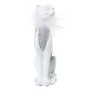 Figura Decorativa Alexandra House Living Blanco Plateado Plástico Leopardo 12 x 15 x 27 cm de Alexandra House Living, Colecci...