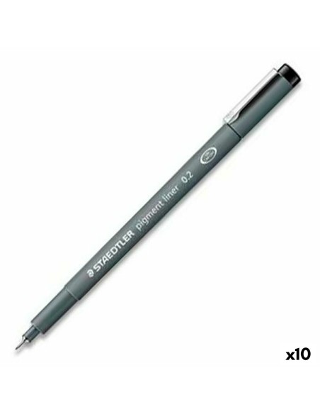 Pennarelli Staedtler Pigment Line Nero (10 Unità) da Staedtler, Penne a punta porosa - Ref: S8422965, Precio: 20,51 €, Descue...