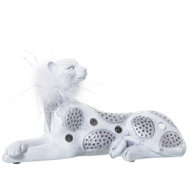 Decorative Figure Alexandra House Living White Acrylic Plastic Melamin Leopard 23 x 9 x 12 cm by Alexandra House Living, Coll...