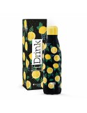 Bouteille Thermique iTotal Noir Citron 500 ml | Tienda24 Tienda24.eu